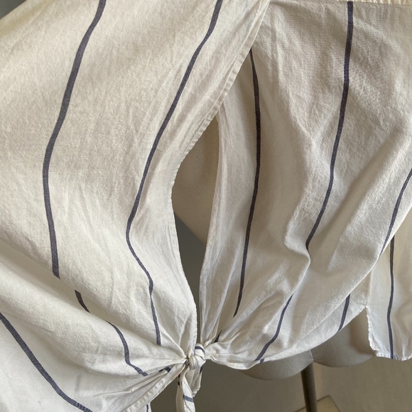 LUCKY BRAND capped sleeve striped button shirt - Picture 12 of 12